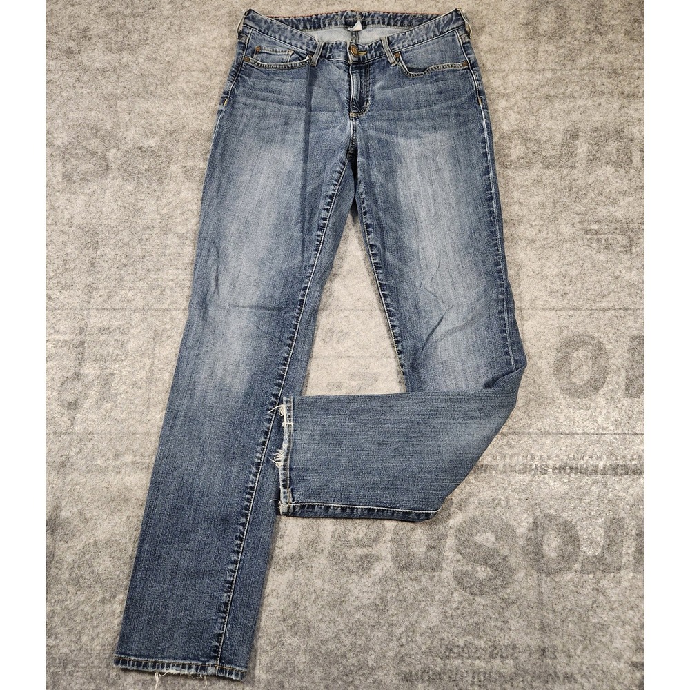 Eddie Bauer jeans womens size 8 Blue straight cut (30x31.5)low rise